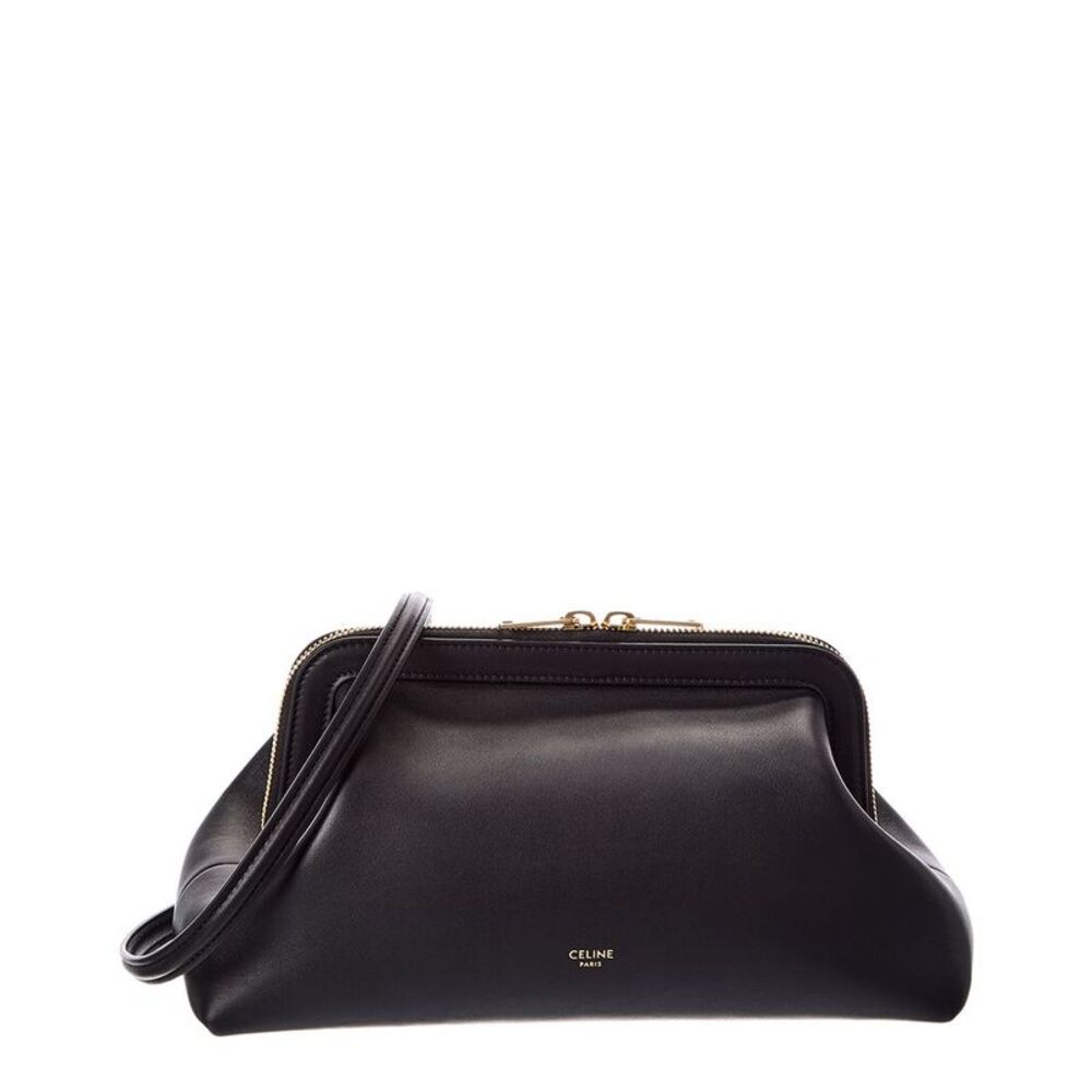 Celine Small Leather Doctor's Pouch, Black